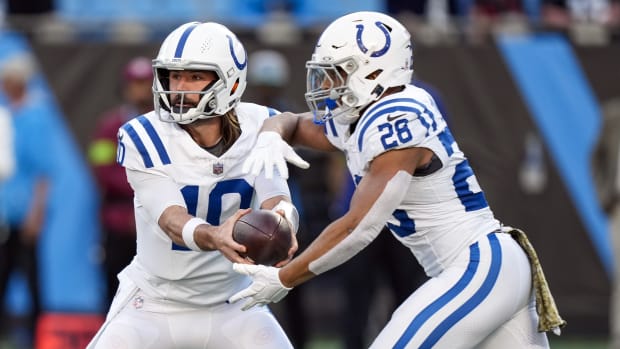 Gardner Minshew and Jonathan Taylor Indianapolis Colts